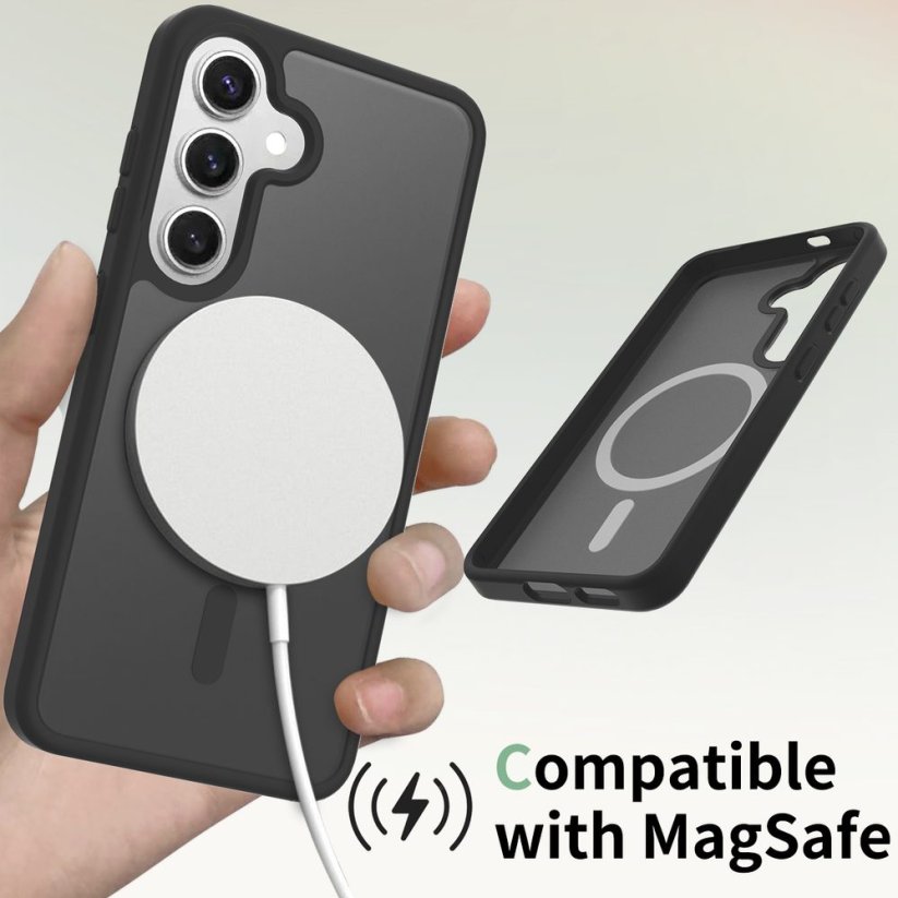 JP MagFit Colour MagSafe obal s N52 magnetem, Samsung Galaxy S24, černý
