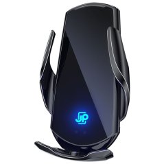 JP držák s bezdrátovým nabíjením, automatickým senzorem a magnetickými adaptéry CH01, Qi, 15W, černý