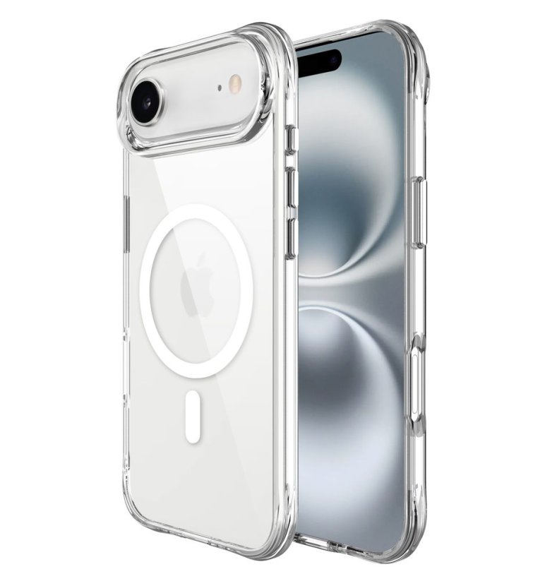 JP MagFit MagSafe obal s 3M SGS certifikátem, iPhone Air, průhledný