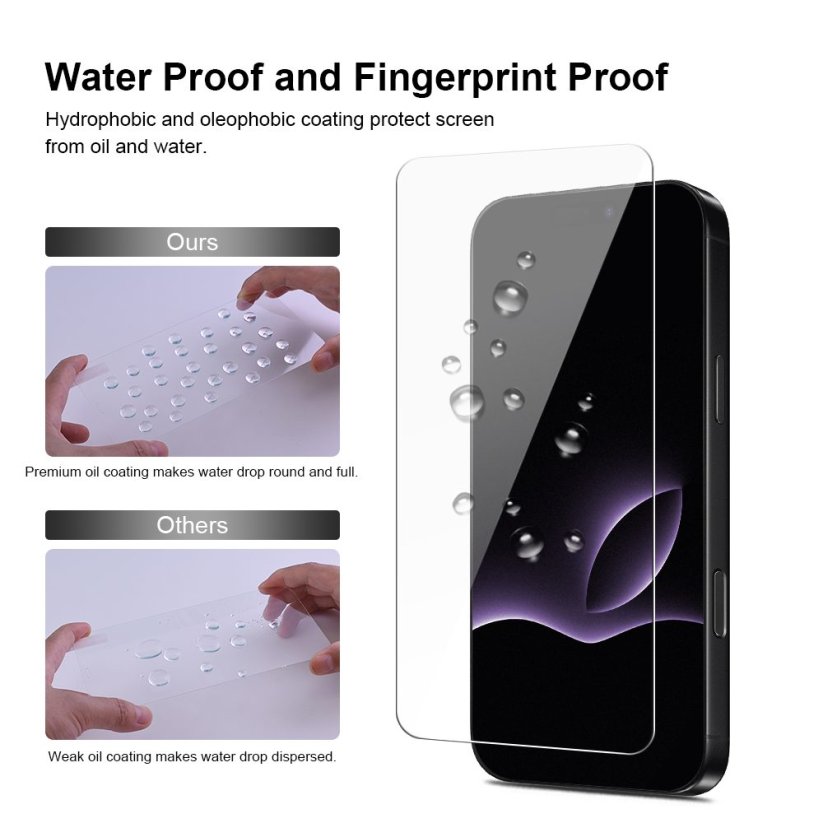 JP Long Pack Tvrzených skel, 3 skla na telefon s aplikátorem, iPhone 17