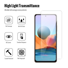 JP Combo Pack, Set of 2 Tempered Glass and 2 Camera Glass, Xiaomi Redmi Note 10 Pro