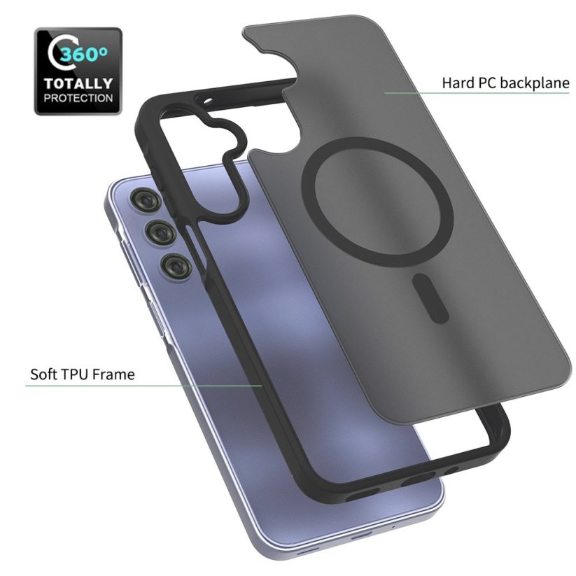 JP MagFit Colour MagSafe obal s N52 magnetem, Samsung Galaxy A16 5G, černý