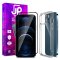 JP Dual Pack 3D Tempered Glass + Transparent Case, iPhone 13