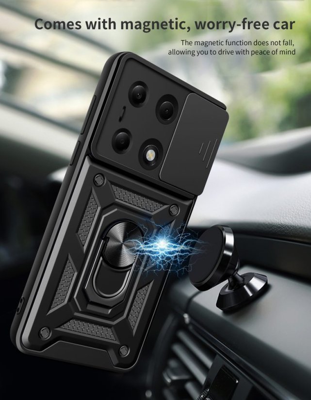 JP CamShield, Xiaomi Redmi Note 13 Pro 4G / Poco M6 Pro 4G, černý