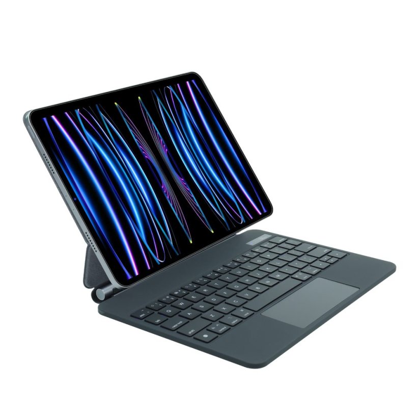 JP Magnetic Keyboard MK01 Tablet Case with Display, iPad Pro 11 2018 / 2020 / 2021 / 2022, iPad Air 4 10.9 2020 / Air 5 10.9 2022 / Air 11 2024, Black