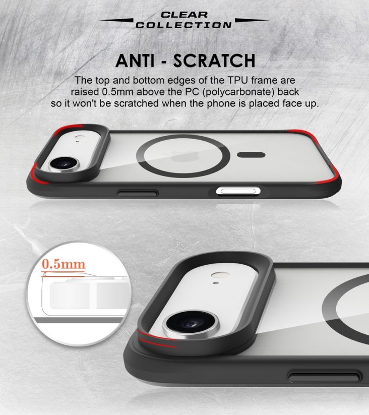 JP MagFit MagSafe obal s 3M SGS certifikátem, iPhone Air, černý