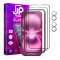 JP Full Pack Tvrzených skel, 2x 3D sklo s aplikátorem + 2x sklo na čočku, iPhone 16