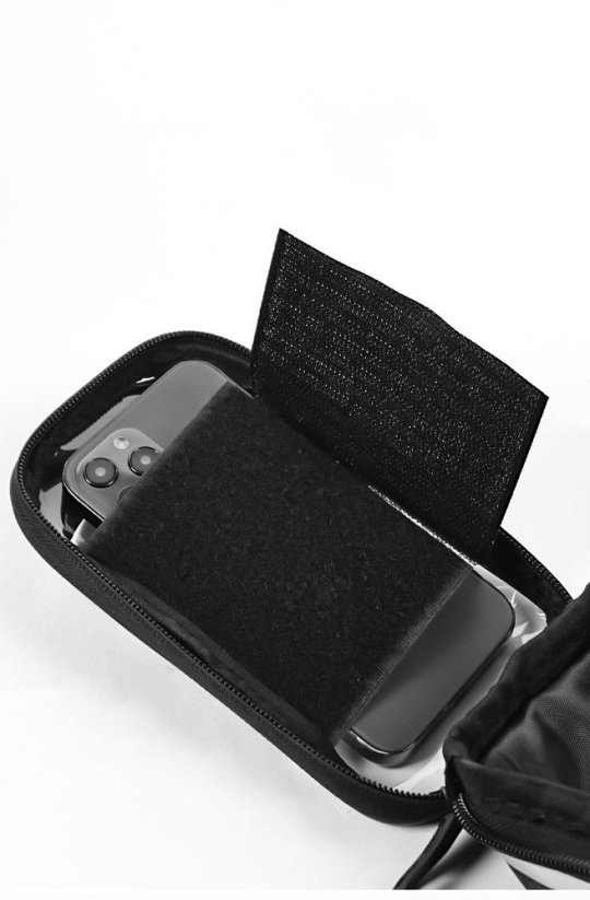 JP taška na řídítka s kapsou na telefon, 1l, BB01, černá