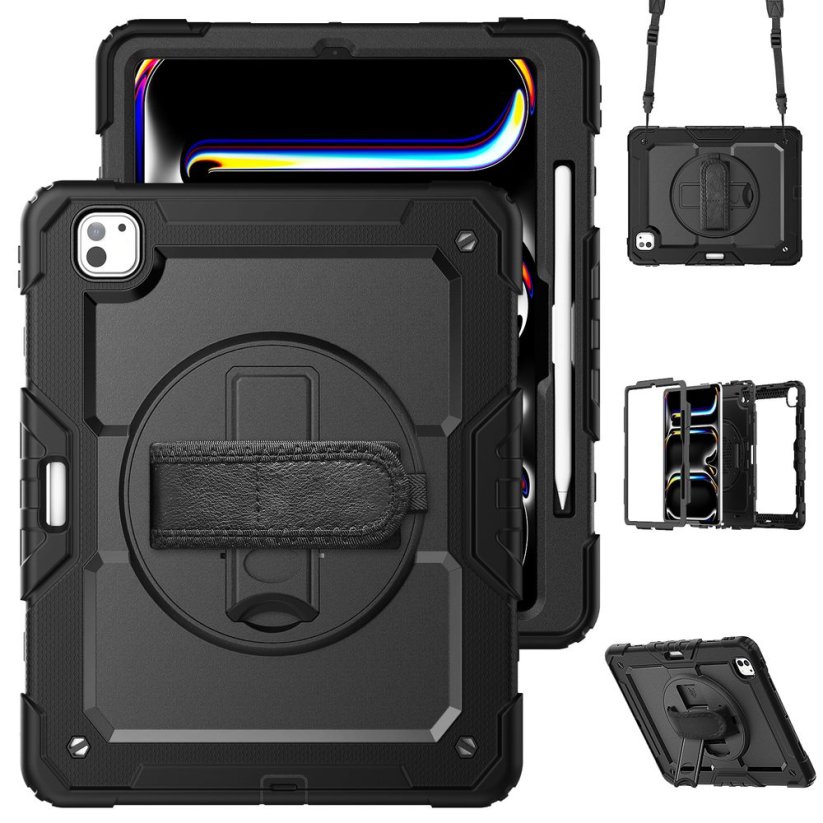 JP Solid360 tablet case, iPad Air 4 / Air 5 / Air 11 2024, black