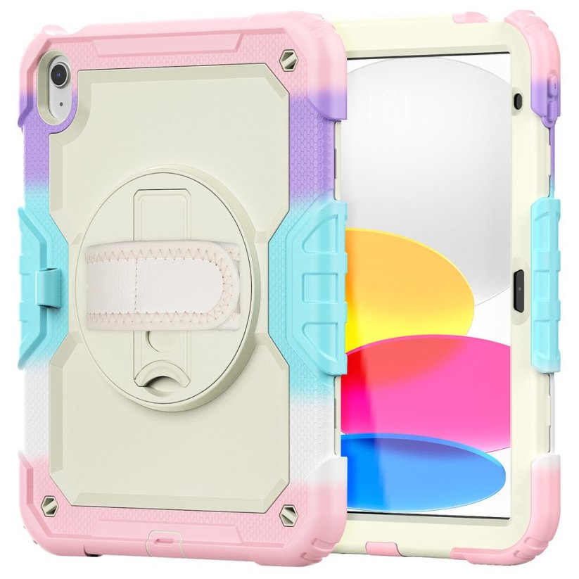 JP Solid360 Rainbow tablet case, iPad 10.9 2022 (iPad 10)