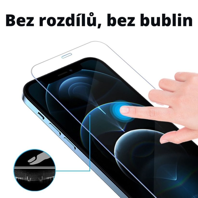 JP Long Pack Tempered Glass, 3 screen protectors with applicator, iPhone 12 Pro