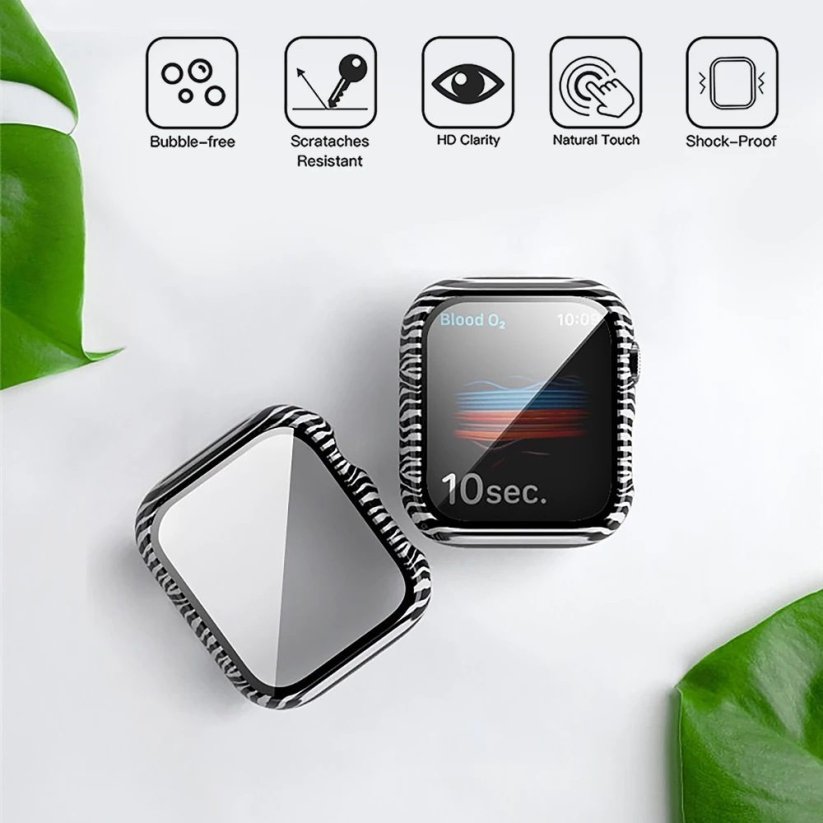 JP Watch case Motive, Apple Watch 7 / 8 / 9, 41 mm, zebra