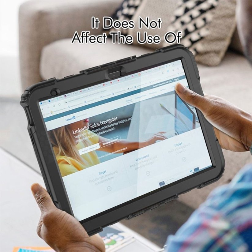 JP Solid360 obal na tablet, iPad 10.9 2022 / iPad 11 2025, černý