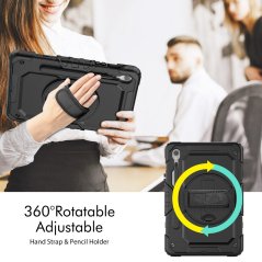 JP Solid360 obal na tablet, Samsung Tab S9 11.0" (X710 / X716B), černý