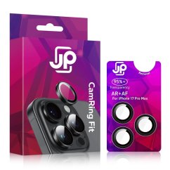 JP Camring Fit, sklíčko pro čočku fotoaparátu, iPhone 17 Pro Max, černé