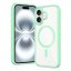 JP MagFit Clear MagSafe case with N52 magnet, iPhone 16, Green