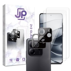 JP Combo pack, Sada 2 tvrzených skel a 2 sklíček na fotoaparát, Xiaomi Redmi Note 14 5G