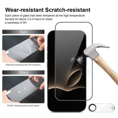 JP Full Pack Tvrzených skel, 2x 3D sklo s aplikátorem + 2x sklo na čočku, iPhone Air