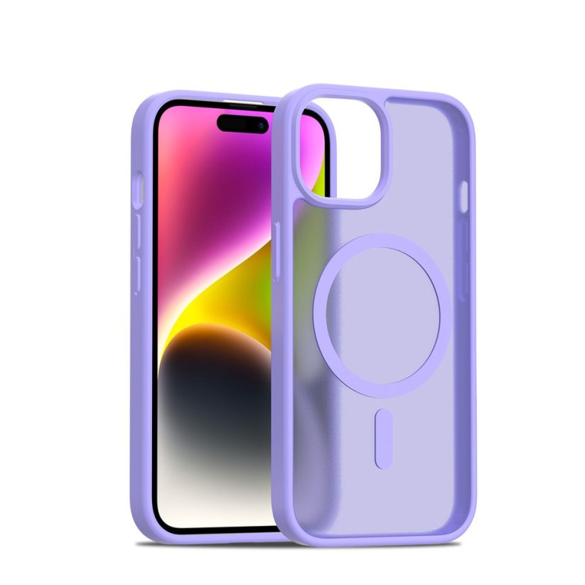 JP MagFit Colour MagSafe case with N52 magnet, iPhone 15, Purple