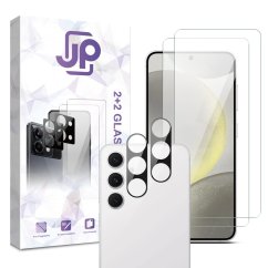 JP Combo Pack, Set of 2 Tempered Glass and 2 Camera Glass, Samsung Galaxy S24 FE