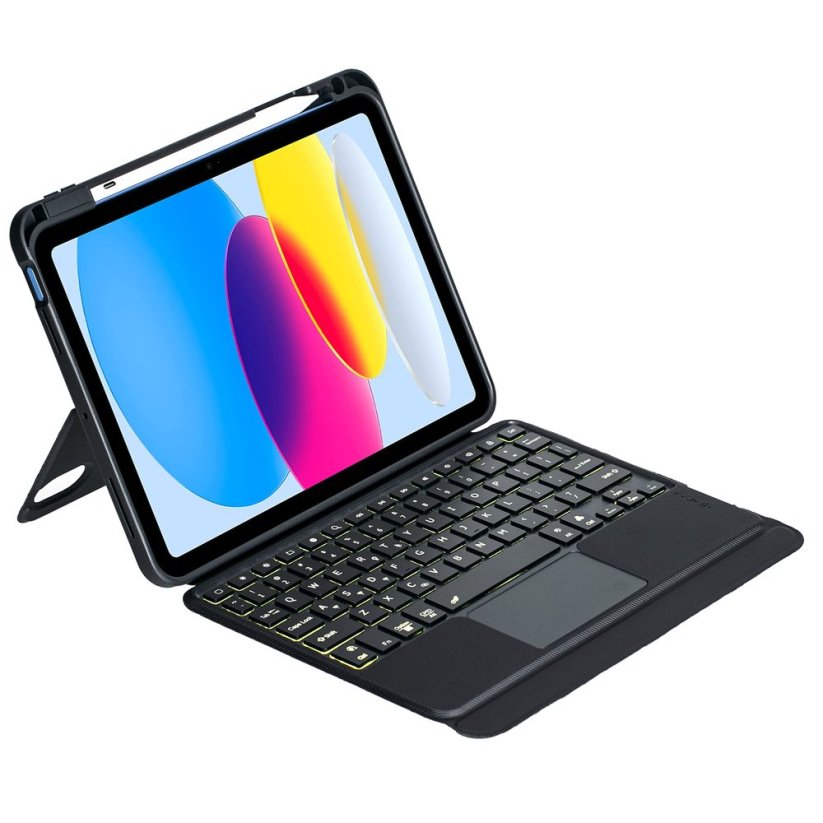 JP Keyboard case MK02 pouzdro na tablet, iPad 10.9 2022 (iPad 10) / iPad 11 2025 (iPad 11), černé