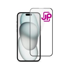 JP 5D Tempered Glass, iPhone 15 Plus, black