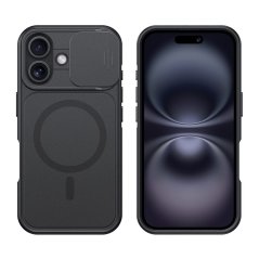 JP CamProtection MagSafe obal s 4.5M SGS certifikátem, iPhone 16, černý