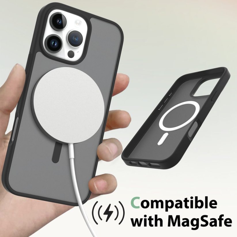 JP MagFit Colour MagSafe obal s N52 magnetem, iPhone 16 Pro Max, světle růžový
