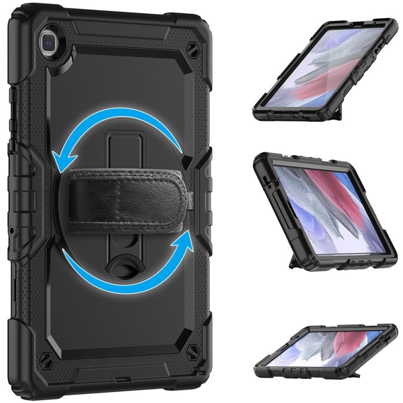 JP Solid360 tablet case, Samsung Tab A7 Lite, black