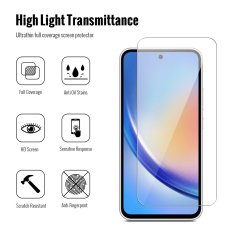 JP Combo Pack, Set of 2 Tempered Glass and 2 Camera Glass, Samsung Galaxy A35