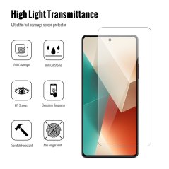 jp combo Pack, Set of 2 Tempered Glass and 2 Camera Glass, Xiaomi Redmi Note 13 5G
