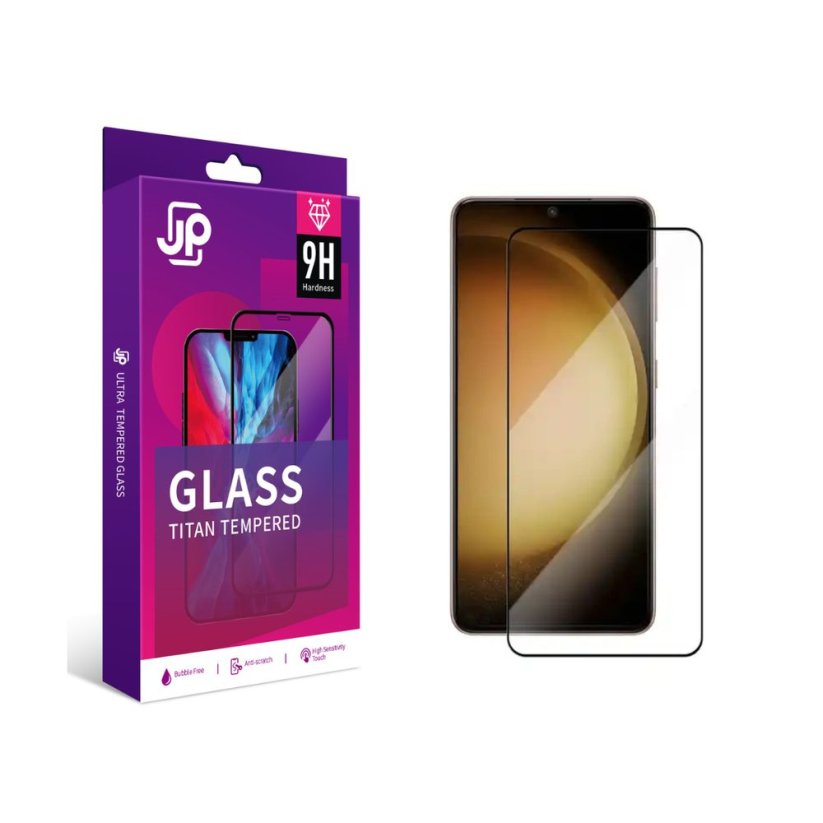JP Titan extra odolné tvrzené sklo, Samsung Galaxy S23, černé