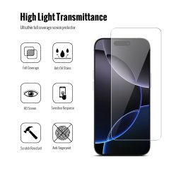 JP Combo pack, Sada 2 tvrzených skel a 2 sklíček na fotoaparát, iPhone 16 Pro Max