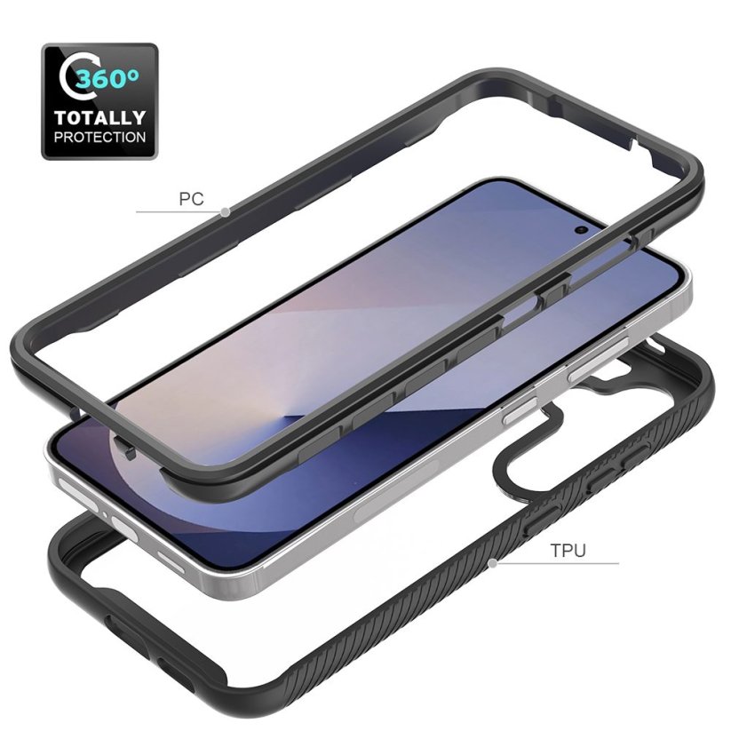 JP Defense360 obal, Samsung Galaxy S25, černý