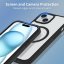 JP MagFit Clear MagSafe obal s N52 magnetem, iPhone 15, světle růžový