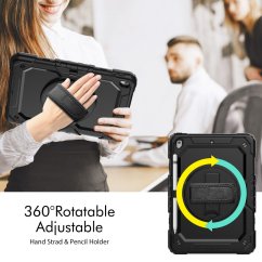JP Solid360 obal na tablet, iPad 10.2, 2019 / 2020 / 2021 (iPad 7 / 8 / 9), černý