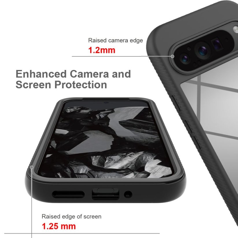 JP Defense360 obal, Google Pixel 9 Pro XL, černý