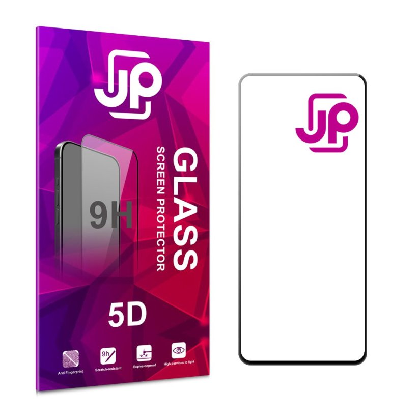 JP 5D Tvrzené sklo, Xiaomi Redmi 12 / 13, černé