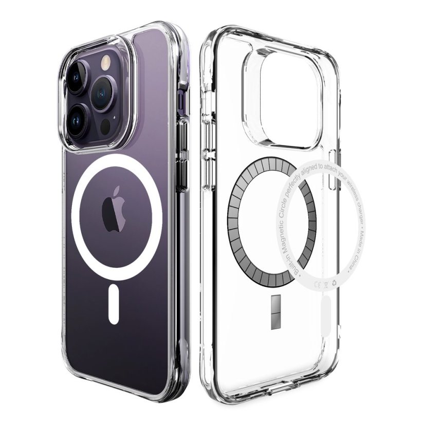 JP MagFit MagSafe Case with 3M SGS Certification, iPhone 13 Pro Max / 14 Pro Max, Transparent