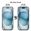 JP 3D Tempered glass with installation frame, iPhone 15 Plus, black