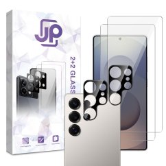 JP Combo pack, Sada 2 tvrzených skel a 2 sklíček na fotoaparát, Samsung Galaxy S26 Ultra