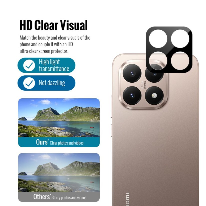 JP Combo pack, Sada 2 tvrzených skel a 2 sklíček na fotoaparát, Xiaomi 15T