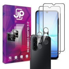 JP 5D Combo pack, Sada 2 5D tvrzených skel a 2 sklíček na fotoaparát, Samsung Galaxy A17