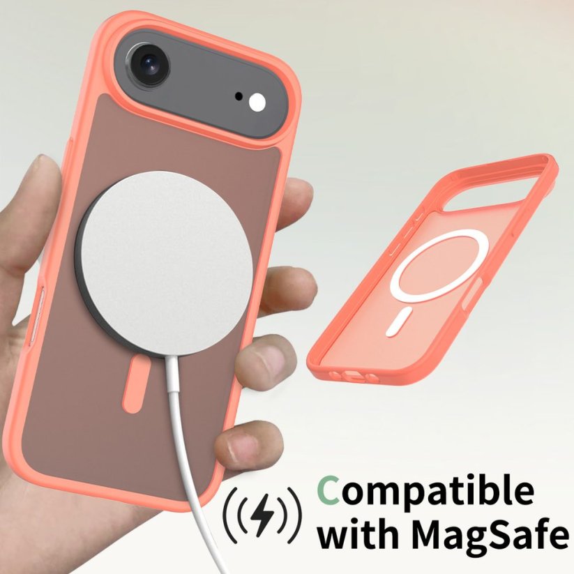 JP MagFit Colour MagSafe obal s N52 magnetem, iPhone Air, oranžový