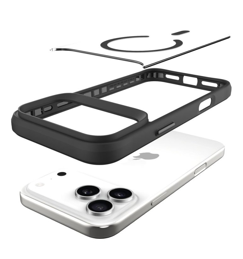 JP MagFit MagSafe obal s 3M SGS certifikátem, iPhone 17 Pro Max, černý