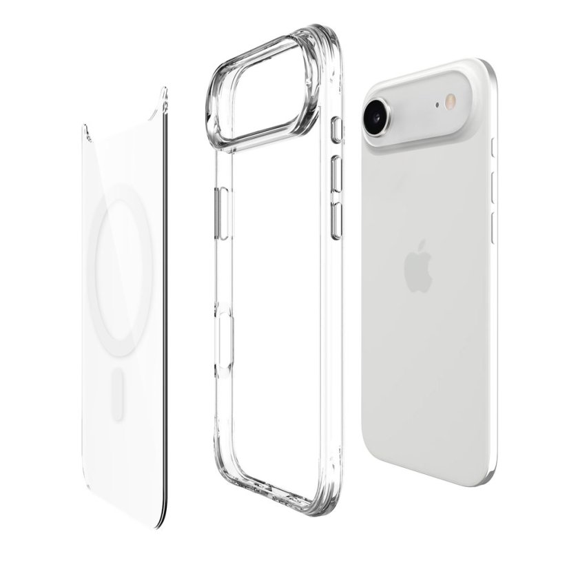 JP MagFit MagSafe obal s 3M SGS certifikátem, iPhone Air, průhledný