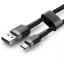 JP nylonový kabel USB na USB-C, 2 metry, černý