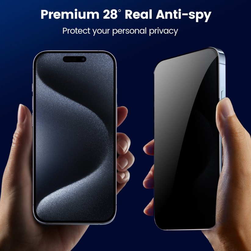 JP SimpleFlow Privacy Tvrzené sklo s jednoduchou aplikací, Samsung Galaxy S25 Plus