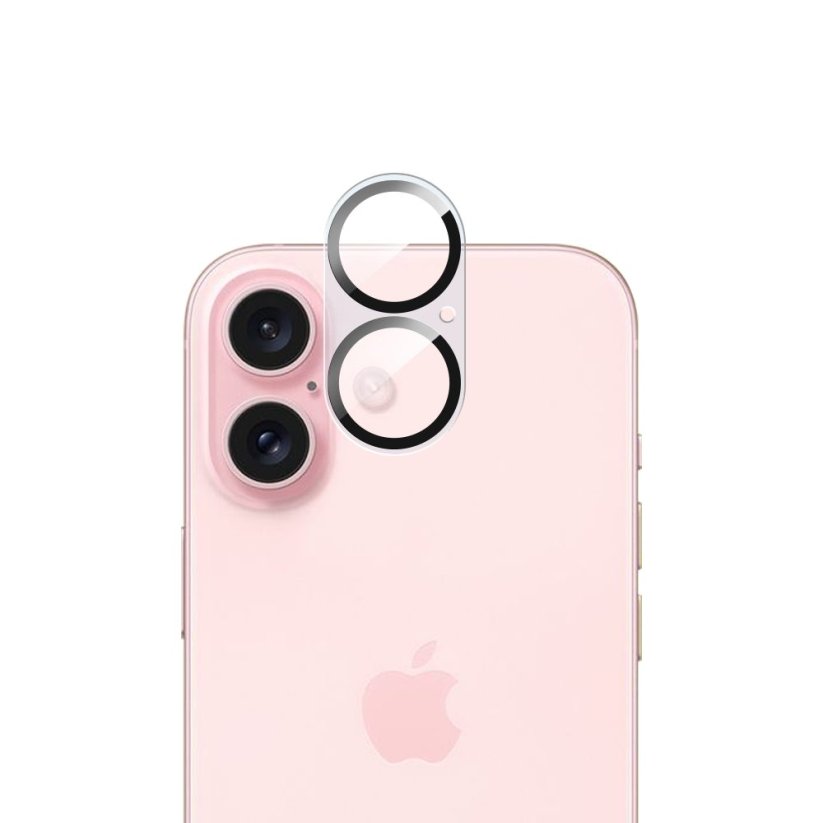 3D Tempered glass for camera lens, iPhone 16 / 16 Plus