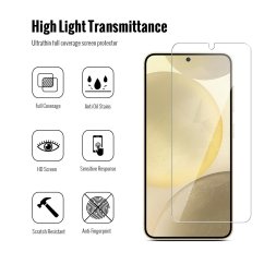 JP Combo pack, Sada 2 tvrzených skel a 2 sklíček na fotoaparát, Samsung Galaxy S25